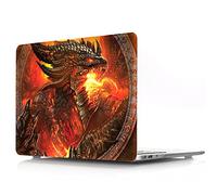 JZ Animal Caso per MacBook Air 13 (2010-2017, Models: A1369 / A1466) Hard Shell Case with Keyboard Cover - Fiery Dragon