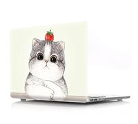 JZ Animal Caso per MacBook Air M1 / Newest Air 13 (2018-2020, Models: A2337 / A2179 / A1932) Hard Shell Case with Keyboard Cover - Tomato Cat