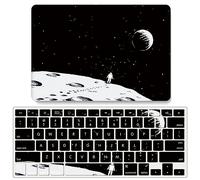 JZ Astronaut Caso per MacBook Air 13 Old Release (2010-2017, Models: A1369 / A1466) Hard Shell Caso con Cover Tastiera Gratuita Set - B