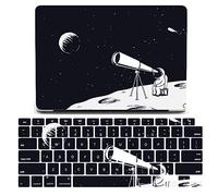 JZ Astronaut Caso per MacBook PRO (15-inch, 2016-2019, Models: A1707 / A1990) Hard Shell Caso con Cover Tastiera Gratuita Set - D