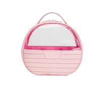 JZ Borsa Trucco Rotonda Trasparente - Capiente Trousse da Viaggio per Donna -pink