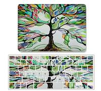 JZ Caso per MacBook PRO 13 (2009-2012, Models: A1278) Hard Shell Case con Set di Cover per Tastiera - Tree of Life