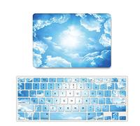JZ Caso per MacBook PRO (16-inch, 2019-2020, Models: A2141) Hard Shell Case con Set di Cover per Tastiera - Sky
