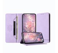 JZ Cassa portafoglio magnetico Flip Premium per HMD Pulse/Pulse Plus/Pulse Pro Case Blocco RFID, resistente agli urti, carica wireless compatibile - Purple