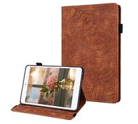 JZ Cattle Stripe Design Tablet Wallet Custodias per for iPad 10.2 inch Retina Display Series (2019) Custodia - Brown