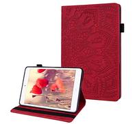 JZ Cattle Stripe Design Tablet Wallet Custodias per for iPad Mini 1/2/3/4/5 Generation Custodia - Red