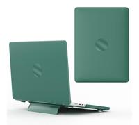 JZ Colore Solido Frosting a Guscio Duro Caso per MacBook PRO 13 with M1/M2/Touch ID (A2338/A2289/A2251/A2159/A1706/A1708/A1989) con Staffa Pieghevole Laptop Case - Green