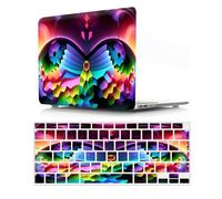 JZ Colored Butterfly Custodia Compatibile con 15 inch Surface Laptop 5/4/3 (1872/1873/1953/1979) Copertura Protettiva Snap-On Hard Shell con Copertura Tastiera- B