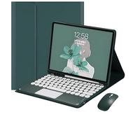 JZ Combo Magnetic Touch Tastiera Caso per iPad 9th/8th/7th Generation 10.2 inch Case con copertura tastiera e mouse (Penna non inclusa) For iPad 10.2 inch 2021/2020/2019 - Dark Green