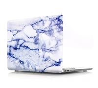 JZ Cover Caso per MacBook PRO (15-inch, 2016-2019, Models: A1707 / A1990) Hard Skin with Keyboard Cover [Marble Series - Blue-2]
