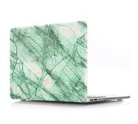 JZ Cover Caso per MacBook PRO (15-inch, 2016-2019, Models: A1707 / A1990) Hard Skin with Keyboard Cover [Marble Series - Green-2]