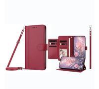 JZ Custodia a portafoglio per OnePlus Nord 3 / Ace 2V, con 9 scomparti per carte di credito e finestra per foto, custodia a portafoglio in pelle di alta qualità con cavalletto, cordino regolabile e