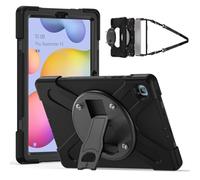 JZ Custodia in Silicone per for MatePad Pro 10.8 (2021/2018) Con supporto girevole a 360°, montaggio VESA compatibile, tracolla e proteggi schermo - Black