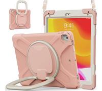 JZ Custodia Per iPad 5th/6th / Pro 9.7 / Air 2, antiurto resistente Heavy Duty con supporto rotante 360°,impugnatura e tracolla - Rose Gold