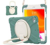 JZ Custodia Per iPad Mini 4/5, antiurto resistente Heavy Duty con supporto rotante 360°,impugnatura e tracolla - Emerald Green
