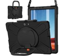 JZ Custodia Per Microsoft Surface Pro X 13 inch, antiurto resistente Heavy Duty con supporto rotante 360°,impugnatura e tracolla - Mint Green