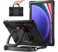 JZ Custodia Per Samsung Galaxy Tab S10/S9/S8 Ultra 14.6 inch, antiurto resistente Heavy Duty con supporto rotante 360°,impugnatura e tracolla - Black