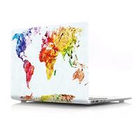 JZ Custodia Rigida Caso per MacBook PRO Retina 15 (2012-2015, Models: A1398) Skin Shell Case with Keyboard Cover, World Map [H]