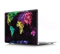 JZ Custodia Rigida Caso per MacBook (Retina, 12-inch, Models:A1534) Skin Shell Case with Keyboard Cover, World Map [A]