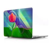JZ Flower Series Hard Shell Caso Cover per MacBook Air 13 inch Caso (A2337 M1 A2179 A1932, 2018-2022 Release),Pad antiscivolo, custodia protettiva ultra sottile e leggera - Lotus