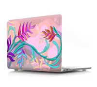 JZ Flower Series Hard Shell Caso Cover per MacBook Pro 13 inch Caso (M2 M1,A2338/A2289/A2251/A2159/A1989,2016-2022),Anti-Slip,Ultra Thin & Lightweight Protective Caso - Pink Florals