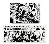 JZ Fluid Marble Design Folio Duro Caso per MacBook PRO (13-inch with M1/M2,2016-2022, Thunderbolt 3 Ports, Models: A2338/A2289/A2251/A2159/A1706/A1708/A1989) con Coperchio Tastiera - J