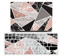JZ Geometric Marble Caso per MacBook Air 13 Old Release (2010-2017, Models: A1369 / A1466) Hard Shell Case con Set di Cover per Tastiera - F