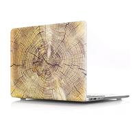 JZ Grana di Legno di plastica Caso per MacBook PRO Retina 13 (2012-2015, Models: A1502 / A1425) Hard Shell Case with Keyboard Cover - D