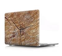 JZ Grana di Legno di plastica Caso per MacBook (Retina, 12-inch, Models:A1534) Hard Shell Case with Keyboard Cover - O