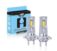 JZ H7 Lamp LED Lampadine frontali automobilistiche [Plug and Play][6000K White][Halogen Replacement][16000LM][1:1 Halogen Size] Confezione da 2