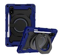 JZ Handheld Rotating Ring Bracket Armour Silicone Stand Caso per Honor Pad V8 PRO - [Tracolla][Angle Adjustment][Portapenne] - Blue