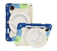 JZ Handheld Rotating Ring Bracket Armour Silicone Stand Caso per MatePad PRO 11 (2022) Tablet - [Tracolla][Angle Adjustment][Portapenne] - Colorful Blue