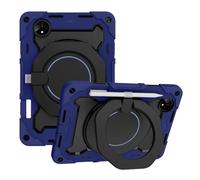 JZ Handheld Rotating Ring Bracket Armour Silicone Stand Caso per MatePad PRO 11 (2022) - [Tracolla][Angle Adjustment][Portapenne] - Blue