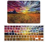 JZ Hard Shell Case con Copertina Tastiera Libera Caso per MacBook PRO (13-inch with M1/M2,2016-2022, Thunderbolt 3 Ports, Models: A2338/A2289/A2251/A2159/A1706/A1708/A1989) Oil Painting Case - J