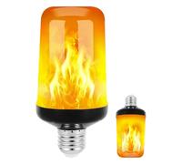 JZ Lampadina a fiamma LED,E26 Standard Base Flame Bulb,5W lampadina del partito fiamma,Upside Down Effect,Luci antincendio ad alta efficienza energetica per uso interno/esterno (4 PCS)
