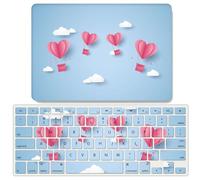 JZ Love Hot Air Balloon Folio Duro Caso per MacBook Air 13 Old Release (2010-2017, Models: A1369 / A1466) con Coperchio Tastiera - D