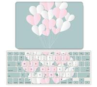 JZ Love Hot Air Balloon Folio Duro Caso per MacBook Air 13 with M2 (Models: A2681) con Coperchio Tastiera - B
