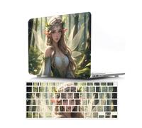 JZ Magical Girl Design Caso per 13.5 inch Surface Laptop 3/4/5 (1868/1951) with Metal Keyboard Snap-On Protettivo Copertura Rigida Shell con Coperchio Tastiera - B