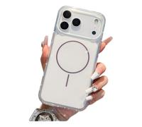JZ Magnetic Caso per iPhone 17 AIR - Magneto forte sottile morbido PC + TPU antigraffi -White