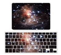 JZ Nebula Starry Sky Caso per MacBook Air 13 Old Release (2010-2017, Models: A1369 / A1466) Astuccio con Tastiera Gratuita Set di Copertura - A