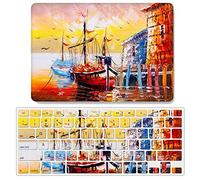 JZ Oil Painting Hard Shell Case con Copertina Tastiera Libera Caso per MacBook PRO (15-inch, 2016-2019, Models: A1707 / A1990) Oil Painting Case - B