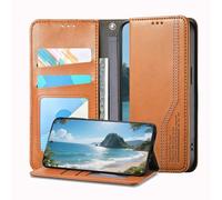 JZ Premium Leather Wallet Caso Per Motorola Edge 2025 / Edge 60/60 Fusion Magnetic Closure, Protezione anti-caduta, slot per carte, tasca in contanti, kickstand e cinturino - Brown