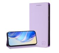 JZ Premium PU cuoio Flip Cover portafoglio caso per Samsung Galaxy J6 Case,RFID-blocco con slot per carte nascoste e forte protezione magnetica di chiusura - Violet