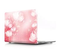 JZ Pretty Flower [Lotus] Hard Caso for MacBook PRO (13-inch,M1,2016-2020, Thunderbolt 3 Ports, Models: A2338 / A2289 / A2251 / A2159 / A1706 / A1708 / A1989) Shell Cover with Keyboard Cover