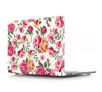 JZ Pretty Flower [Rose] Hard Caso for MacBook Air 13 Old Release (2010-2017, Models: A1369 / A1466) Shell Cover with Keyboard Cover