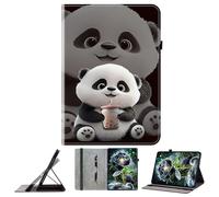JZ PU Leather Crystal Pattern Wallet Caso per Amazon Kindle Fire Max 11 Custodia portafoglio in pelle PU - Panda