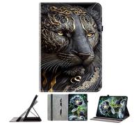 JZ PU Leather Crystal Pattern Wallet Caso per Nokia T10 8.0 inch Custodia portafoglio in pelle PU - Jaguar