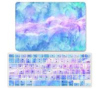 JZ Rainbow Aurora Caso per MacBook Air 13 Old Release (2010-2017, Models: A1369 / A1466) Hard Shell Case con Set di Cover per Tastiera - F