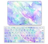 JZ Rainbow Aurora Caso per MacBook Air 13 Old Release (2010-2017, Models: A1369 / A1466) Hard Shell Case con Set di Cover per Tastiera - G