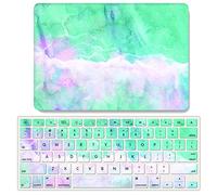 JZ Rainbow Aurora Caso per MacBook Air 13 Old Release (2010-2017, Models: A1369 / A1466) Hard Shell Case con Set di Cover per Tastiera - J